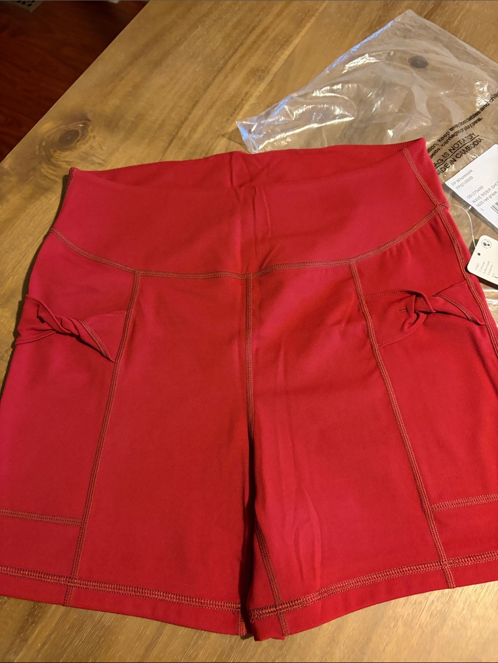 Free People Wave Rider Shorts In Red Grape - Picture 9 of 10